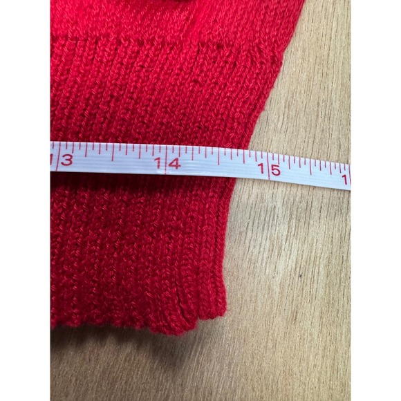 Disney Mickey Mouse Red Christmas Sweater Ugly Holiday Knit Top Women's L - Picture 6 of 8